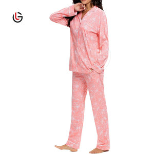 Ropa de dormir de lujo personalizada transpirable, conjunto de 2 piezas de seda de algodón Extra suave para mujeres hecho en Pakistán - Product Image 2