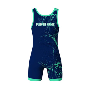 Vente en gros de vêtements de lutte personnalisés nouveauté vêtements de lutte par sublimation en Spandex vêtements de lutte pour hommes - Product Image 6