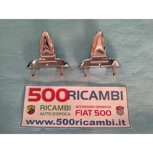 FIAT 500 & 126 COPIA CERNIERE POSTERIORE in METALLO CROMATO MOD. 2 <b>Engine</b> <b>Hood</b> Posteriore for CERNIERE COPIA - Product Image 1