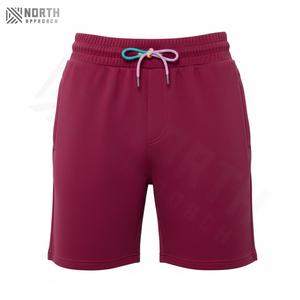Pantalones Cortos Deportivos para Hombre de Alta Gama, Cómodos, de Algodón de Primera Calidad, Ropa Deportiva con Cintura Elástica, Diseño Sólido Personalizado - Product Image 2