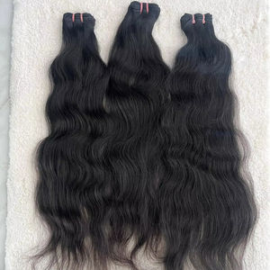 Extensiones de cabello natural sin procesar, extensiones de cabello humano de templo indio de calidad superior de lujo a la venta - Product Image 1