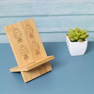 ¡PRODUCTO NUEVO! Tienphong venta al por mayor de madera de bambú Natural rectángulo plegable soporte móvil para adultos adolescentes - Product Image 3