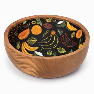 El cuenco de madera de mango con pegatina mejora su espacio con una elegancia terrenal diseñada para la belleza, la función y el atractivo atemporal - Product Image 6