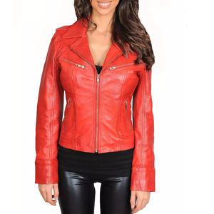 Vêtements décontractés pour femmes taille adulte veste en cuir fabrication meilleure qualité super nouvelle veste en cuir élégante pour femmes - Product Image 3