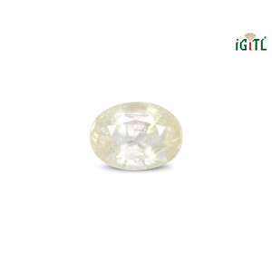 พลอยแซฟไฟร์สีเหลืองธรรมชาติ 10.39 กะรัต (พุทธราช) - รูปทรงเหลี่ยมมรกตแบบหลวม - Product Image 1