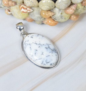 Collier pendentif pierre précieuse opale dendritique collier pendentif opale dendritique en argent sterling 925 cadeau de mariage parfait pour les bijoux d'amour - Product Image 2