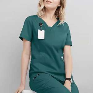 Uniforme Médico Quirúrgico de Manga Corta y Pantalones Jogger OEM, Uniforme de Enfermería Transpirable para Hospital, Uniformes Médicos para Hombres y Mujeres, Conjunto de Enfermera - Product Image 5