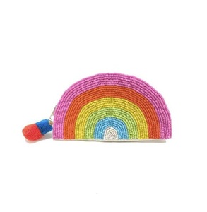 Coloré Graine Perlée Broderie Coin Pouch Mode Style À La Main Perles De Rocaille Perlée Broderie Coin Pouch Pour Les Femmes - Product Image 2