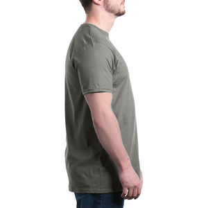 Camiseta holgada de algodón orgánico para hombre, camisa de manga corta con cuello redondo y estampado de pantalla de seda 100%, venta al por mayor - Product Image 6