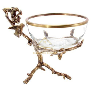 Glass Bowl Large Deep Shape Dinnerware <b>Tree</b> Shape <b>Tabletop</b> Party Supplies for Home Decorative Dessert Serving Dish - Product Image 1