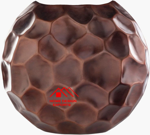 Jarrón de Flores para Mesa, Uso en Hoteles, Aluminio Fundido Personalizado, Superventas, Forma de Disco, Bicolor, Abstracto - Product Image 2
