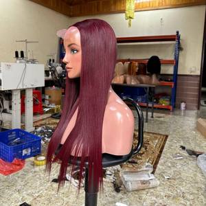 Calidad superior transparente HD para encaje frontal hueso recto virgen crudo vietnamita pelucas de cabello humano sedoso suave 180% densidad - Product Image 4