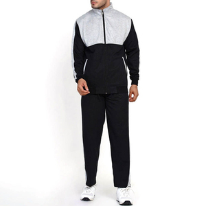 Chándal Deportivo para Hombre con Bloques de Color, Cierre Completo, Cuello Alto, Corte Regular, Transpirable, de Poliéster, para Otoño - Product Image 1