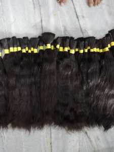 Cheveux humains naturels meilleur fournisseur en Inde ses cheveux 100% humains d'un seul donneur cheveux de temple sud de l'Inde - Product Image 3