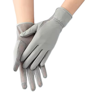 Gants d'été pour femmes anti-UV et anti-choc, en coton/polyester/spandex, style sergé, avec poignet élastique et compatibles écran tactile - Product Image 1