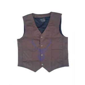 เสื้อกั๊กหนังขี่จักรยานผู้ชาย, 2024ชุดลำลองด้านนอกสำหรับนักแข่งรถมอเตอร์ไซค์ระบายอากาศได้ดีมีกระดุมกันน้ำตกแต่งในฤดูหนาว - Product Image 1