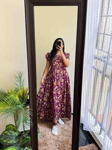 เดรสแม็กซี่ผ้าฝ้ายนุ่มแขนสั้นชุดนี้ดูน่าทึ่ง - Product Image 4