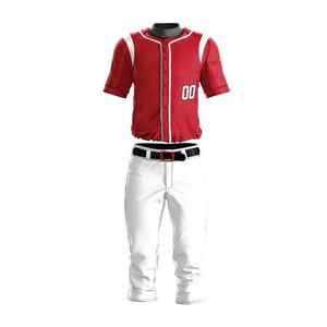 Mejor Color sólido Diseño personalizado Uniformes deportivos Tasa de fábrica Ligero Béisbol Jersey Pantalón Conjunto Transpirable Calidad Sublimación - Product Image 1