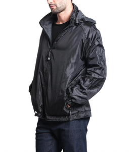 Chaqueta de Lluvia de Nailon para Hombre, Diseño 2026, con Capucha, Cuello Alto y Cierre de Cremallera, Transpirable, en Oferta - Product Image 4