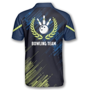 <b>Bowling</b> Team Shirts with 100% Polyester Quick-Dry Stretch-Friendly Material Sublimation Designs for Comfort During Tournaments - Product Image 4