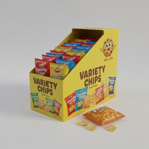 <span class=keywords><strong>Caja</strong></span> de Exhibición de Cartón Corrugado para Snacks, Tipo <span class=keywords><strong>POS</strong></span>, Lista para Exhibición en Tiendas, con Compartimentos Desprendibles - Product Image 2