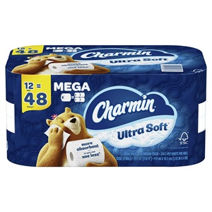 Charmin Papier toilette ultra doux, rouleau de 12 méga - Product Image 1