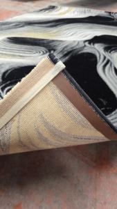 Tapis de salle de bain rectangulaire antidérapant en flanelle turque Adiva avec poils moyens, épaisseur moyenne et support en jute - Product Image 4