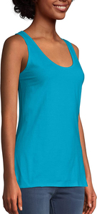 Camiseta sin mangas para mujer Venta al por mayor Moda Algodón Casual Sin mangas Verano Gimnasio Yoga Activewear Elegante Entrenamiento Tops - Product Image 3