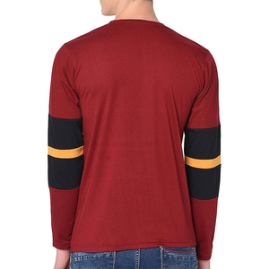 เสื้อสเวตเตอร์แขนยาวสำหรับผู้ชายเสื้อยืดผ้าฝ้าย100% ปกติมีโลโก้ตามสั่ง - Product Image 4