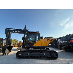 Excavatrice sur chenilles Hyundai 220LC-9S d'occasion, pelle hydraulique de 22 tonnes pour la construction - Product Image 6