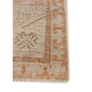 Erbe Hand Knotted <b>Wool</b> Rugs Beige <b>Brown</b> Geometric Abstract for Home Living Hallway Entryway Rectangle Puzzle Design GS-2014 - Product Image 4