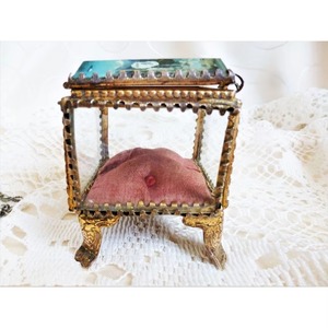 Contemporary Modern Mini Glass Jewellery Box Stylish Storage Stand Decorative Organizer for Home Office Bedroom Vanity Use - Product Image 2