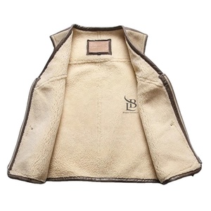 Chaleco informal de cuero para hombre Diseño de piel de vaca Premium Venta caliente Ropa exterior Servicio OEM Precio al por mayor Chaleco de cuero - Product Image 5