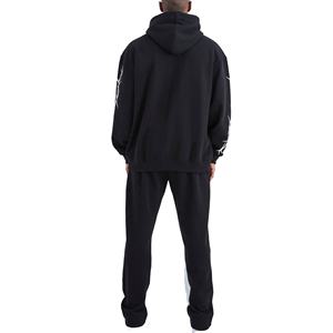 Ensemble sweat à capuche et jogging décontracté en molleton 100 % polyester, coupe régulière, imprimé numérique, avec logo personnalisé, style streetwear Y2K, respectueux de l'environnement - Product Image 2