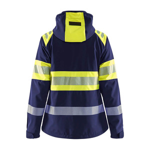 Veste de travail d'hiver de qualité supérieure pour hommes, imperméable, réfléchissante, col montant, logo frontal, grande taille, construction - Product Image 5