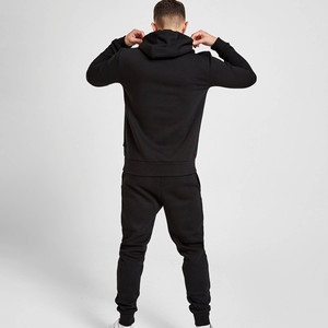 Survêtement unisexe personnalisé de haute qualité en molleton de coton ou micro-molleton, sweat à capuche et pantalon - Product Image 5