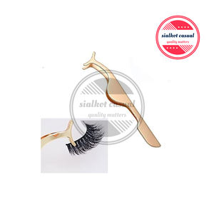 Pince à épiler d'extension de cils en acier inoxydable avec logo personnalisé - Product Image 5