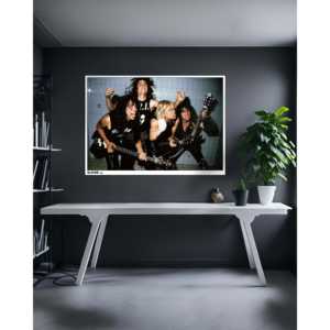 Póster Moderno Art Deco 1986 Slayer Demon, Enmarcado en Papel y Lienzo, Decoración de Pared con Marco Negro para Cumpleaños - Product Image 4