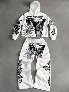 Conjunto Deportivo Informal Unisex de Alta Calidad, Sudadera con Capucha y Pantalones Jogger, Ropa Deportiva con Logotipo Personalizado para Uso Diario, 100% Algodón - Product Image 5