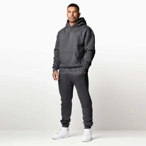 Ensemble survêtement à capuche et pantalon de survêtement délavés à l'acide pour hommes, tissu polaire durable avec logo personnalisé, style délavé au soleil - Product Image 6