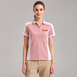 เสื้อโปโลผู้หญิงผ้าฝ้าย 100% ลดราคาพิเศษ ปักโลโก้ตามสั่ง สไตล์สตรีทแวร์ ฮิปฮอป เสื้อโปโลพรีเมียมสำหรับผู้หญิง - Product Image 4