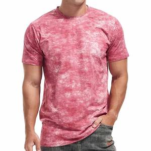 T-shirt à manches courtes et col rond en coton pour hommes de 200g, couleur unie, hauts décontractés simples et amples, conception Offre Spéciale vierge - Product Image 1