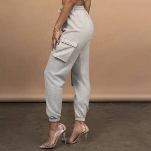 Pantalon de survêtement pour femme avec poches, couleur unie, chaud, respirant, long, yoga, fitness - Product Image 6