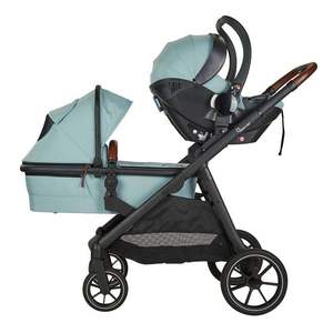 Cochecito de bebé de alta tecnología con soporte para niños, se convierte rápidamente en dos asientos y cuna de viaje, cochecito doble de aluminio que cumple con la norma EN - Product Image 4