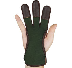 Gants de tir à l'arc personnalisés OEM en gros, à séchage rapide, sans doigts, antidérapants, conception à 3 doigts avec poignet réglable, pour tir à l'arc et pêche - Product Image 2