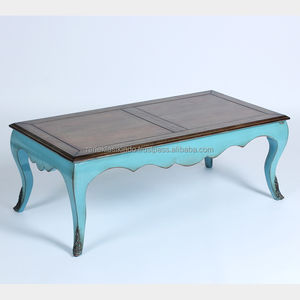 Table basse en bois d'acajou ancien, numéro de série 7305, dimensions 110x55x40 - Product Image 1