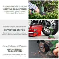 Outils électriques modulaires multifonctions 21V, kit batterie lithium-ion simple, 20 fonctions, 24000 tr/min, garantie 1 an, tournevis, 19,2 kg