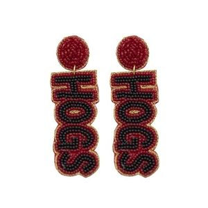 Boucles d'oreilles pendantes brodées à la main avec perles de rocaille, couleurs personnalisées tendance, unisexe, pour fêtes et mariages - Product Image 3