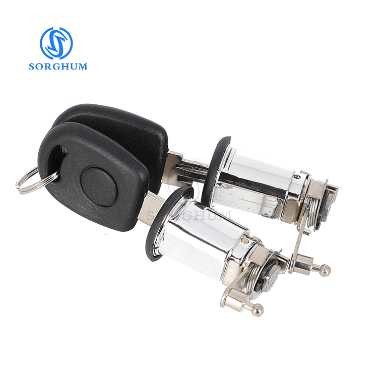 Sorghum 6U0837061 Front Left Right Side Door Lock Barrel Cylinder Keys for Skoda Felicia 94-01