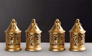 Linterna de vela de Metal dorado de diseño único para decoración del hogar para mesa colgante jardín restaurante Navidad boda - Product Image 6